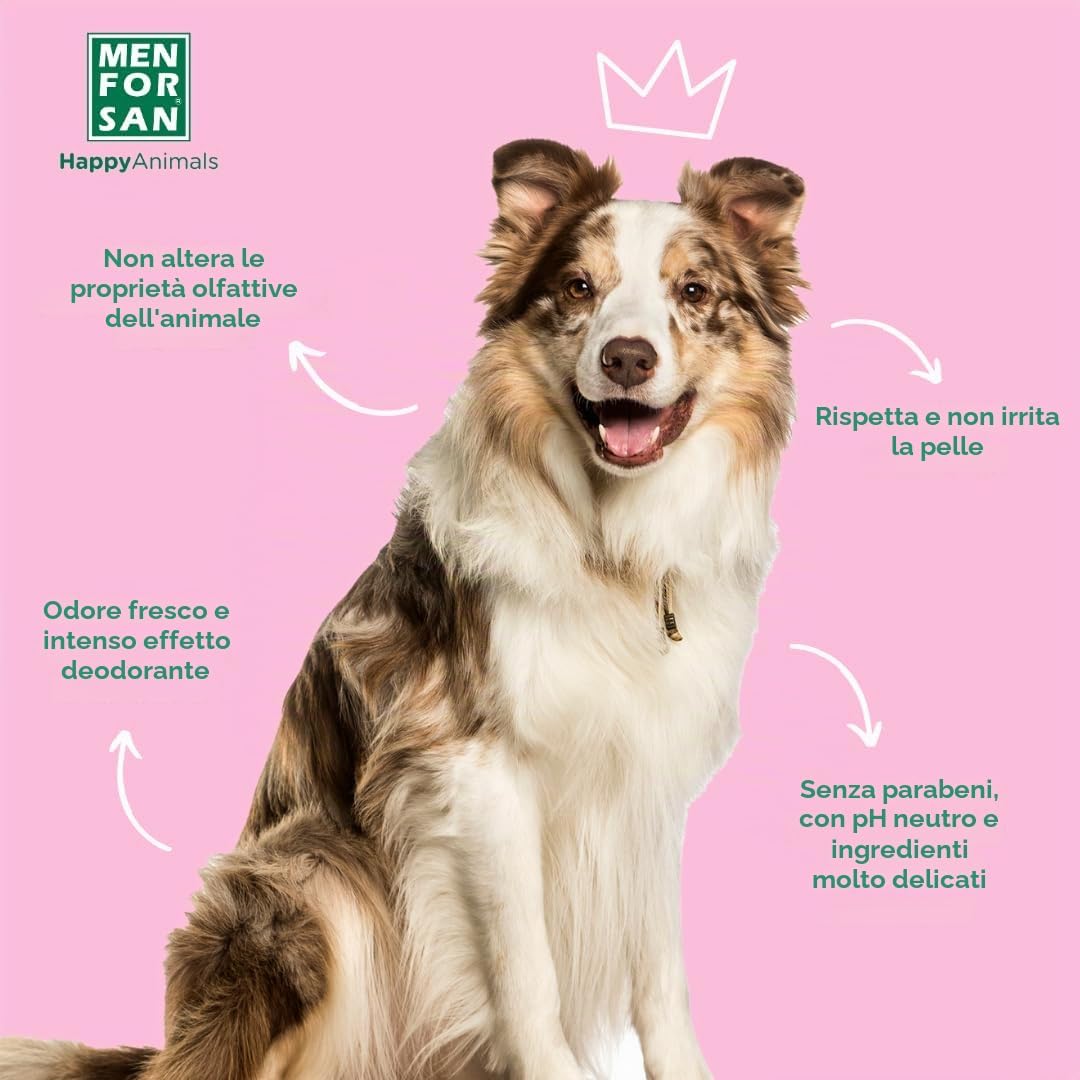 Detalle 2 de MENFORSAN Eau de Cologne per cani Floreale (senza alcol, pH neutro) da 125 ml