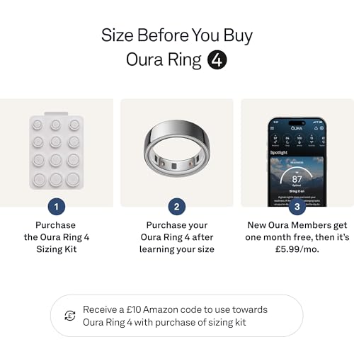 Thumbnail 2 de Oura Smart Ring 4 - Silver (Size 10): Sleep, Heart Rate and Fitness Tracking Wearable