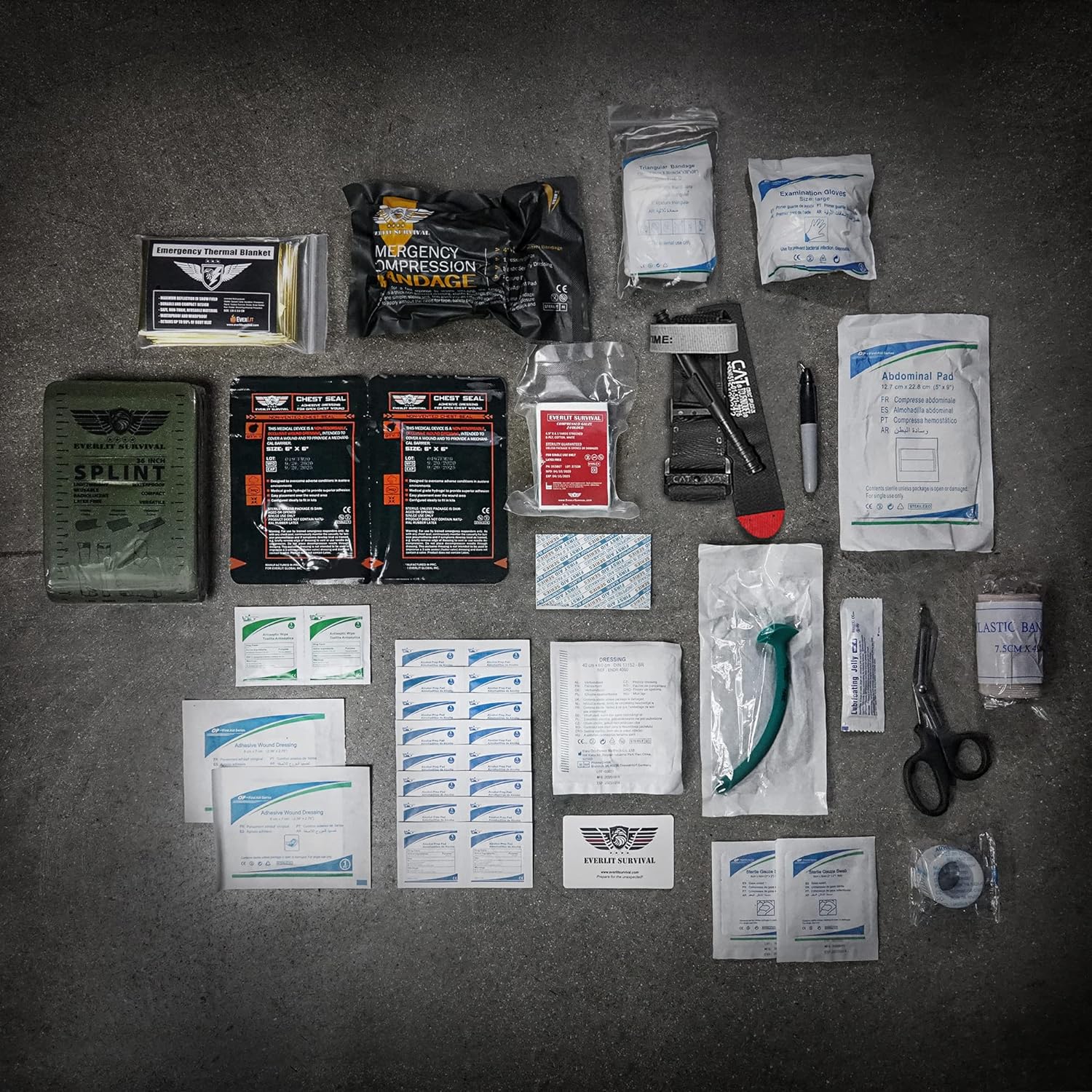 Thumbnail 6 de EVERLIT Advanced Trauma Kit, 59-Piece IFAK with CAT GEN-7 and 36-Inch Splint