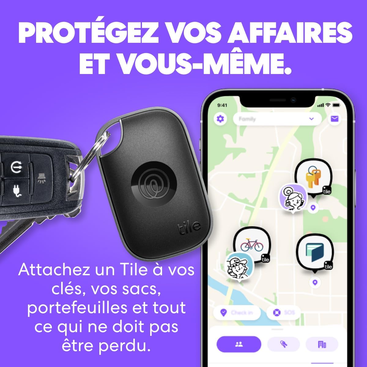 Thumbnail 1 de Tile by Life360 Pro (2024) Tracker Bluetooth 105 m