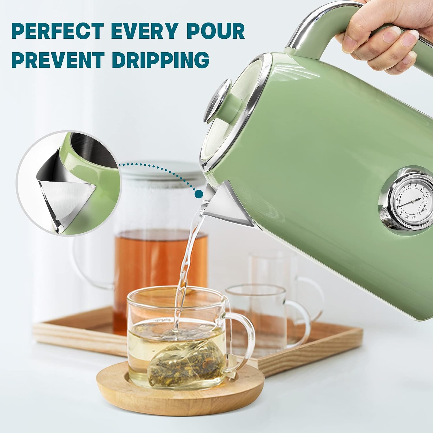 Thumbnail 3 de SUSTEAS Electric Kettle 57oz Fast 1500W