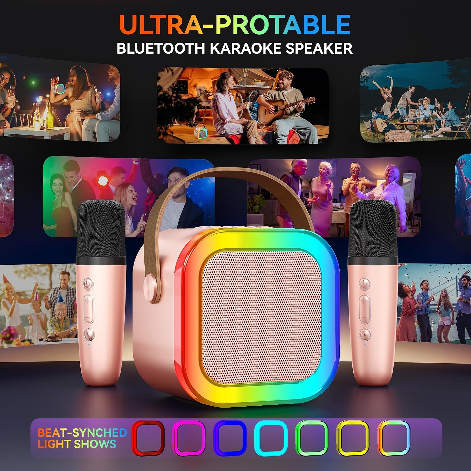 Thumbnail 4 de Karaoke-Maschine für Kids und Erwachsene mit Bluetooth ⌚🎤