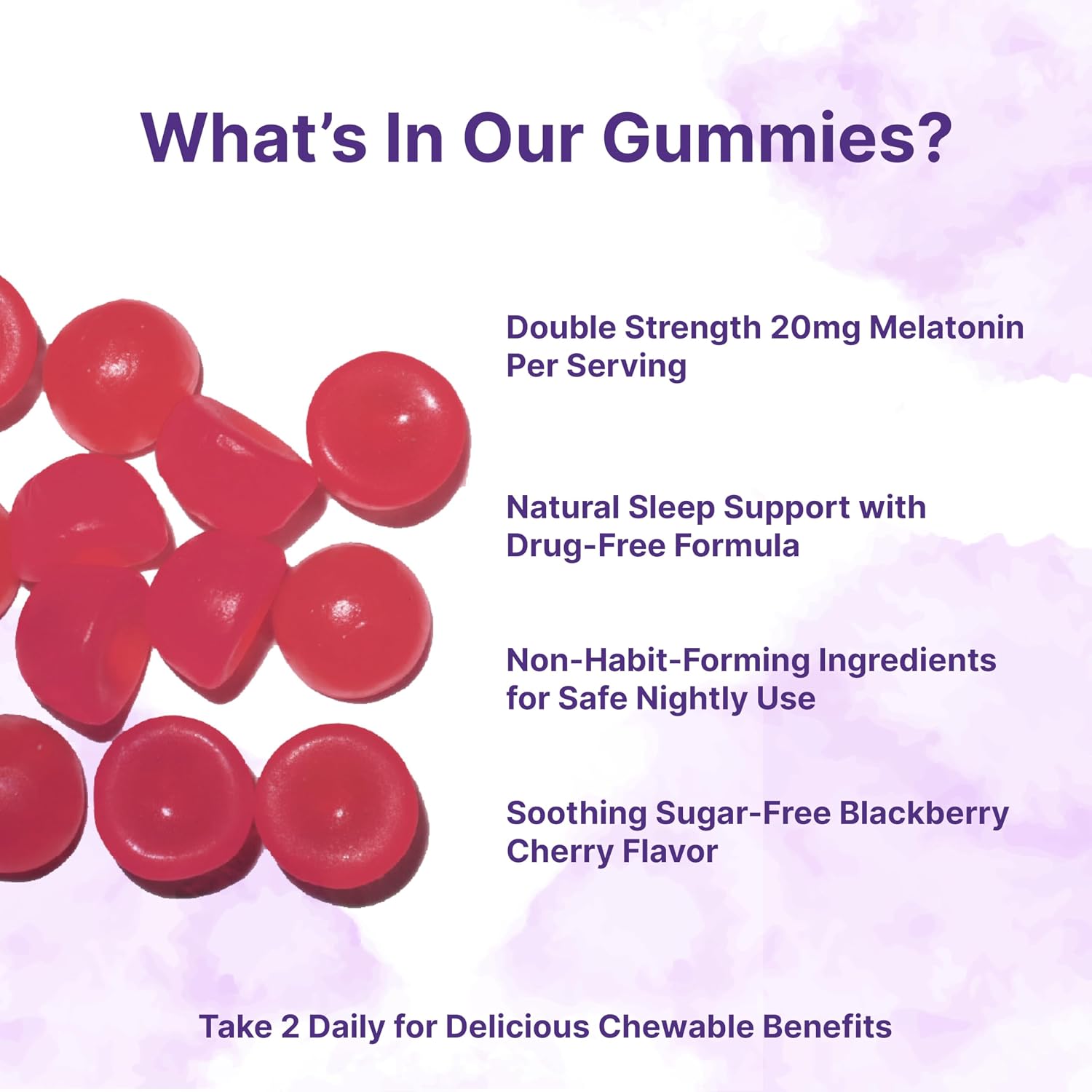 Detalle 2 de Micro Ingredients Melatonin Gummies 10 mg