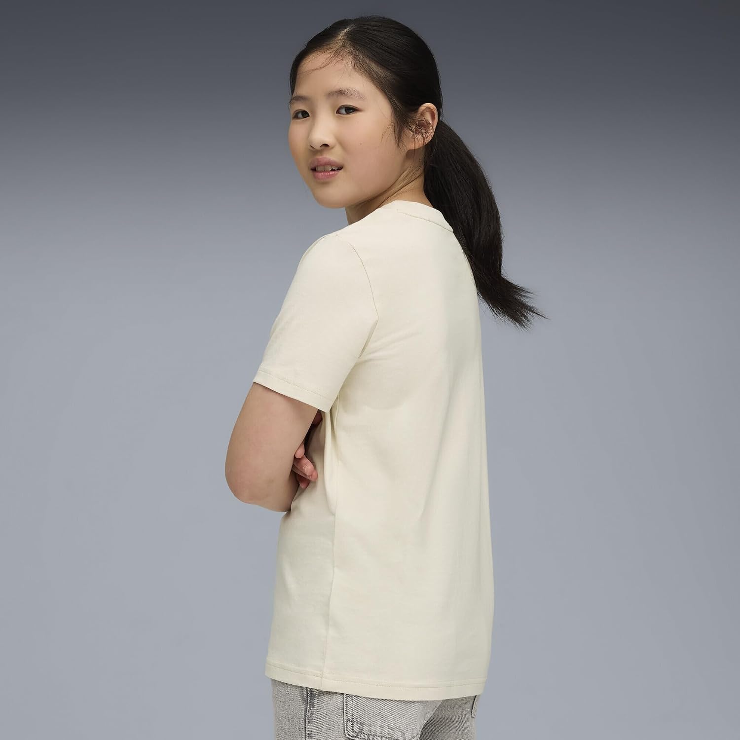Detalle de Puma ESS Script Tee G Mädchen T-Shirt Regular Fit