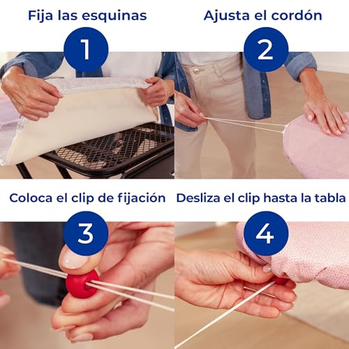 Thumbnail 4 de Vileda Rapid Copriasse da Stiro Universale in Cotone e Alluminio – 110–130 × 30–45 cm
