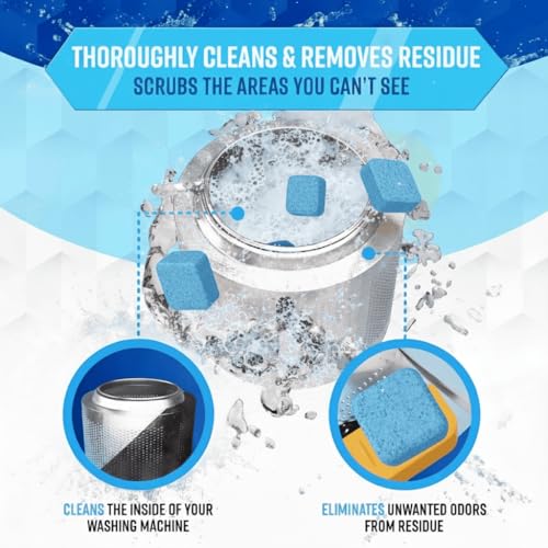 Detalle de ACTIVE Pet Owner Enzymatic Washing Machine Cleaner (24 Tablets) — 5-in-1 Deep Clean for Cat & Dog Hair, Odor, and Residue