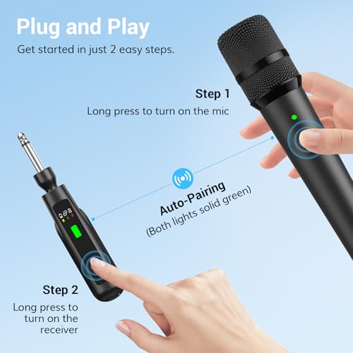 Thumbnail 8 de TONOR 2.4G Dual Wireless Microphones TW-220: Stable, rechargeable handheld mics for stage and karaoke