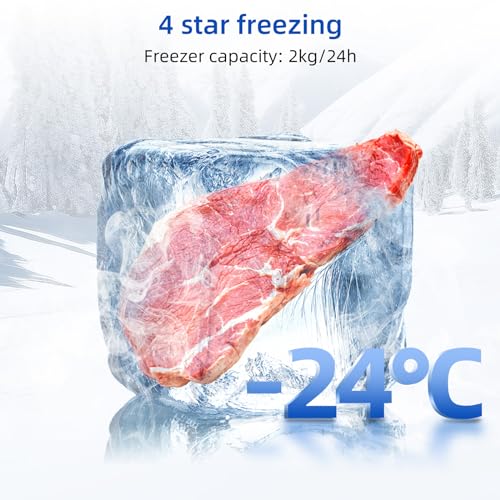 Thumbnail 5 de CHiQ 86L Compact Top Freezer Refrigerator with 85cm & LED Black
