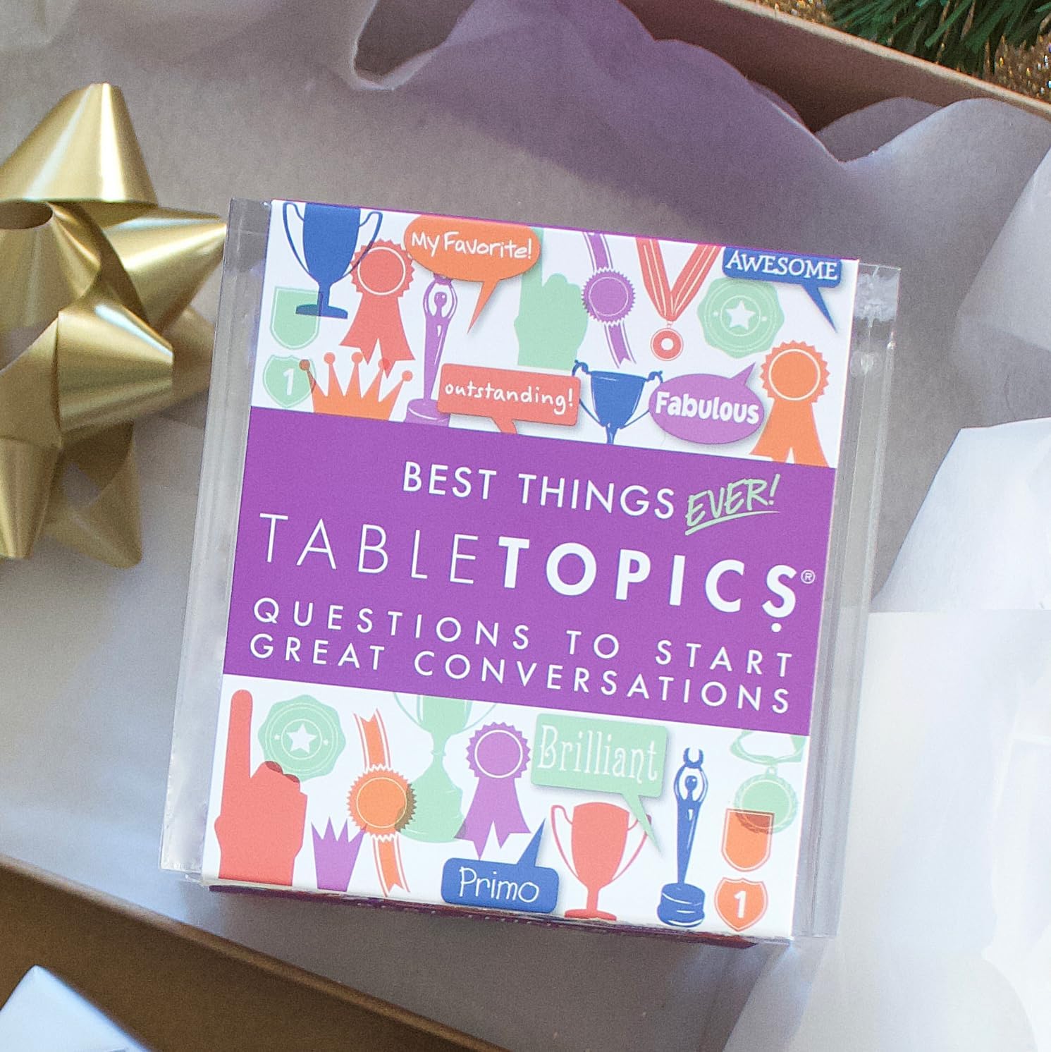 Thumbnail 6 de TableTopics Conversation Card Game, 135 Cards