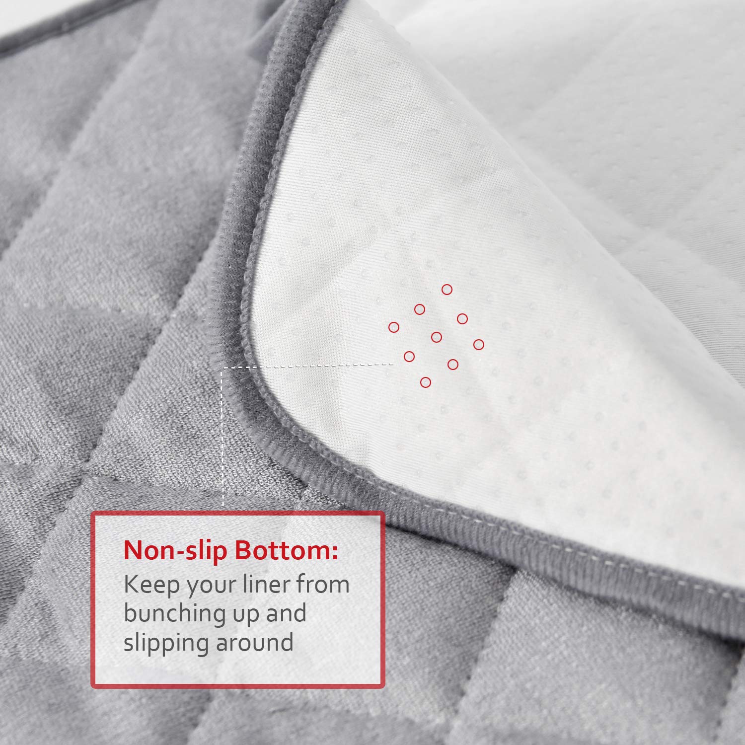 Detalle de Moonsea Diaper Changing Pad Liners, 3-Pack, Gray, Waterproof Terry, 13 x 26 in