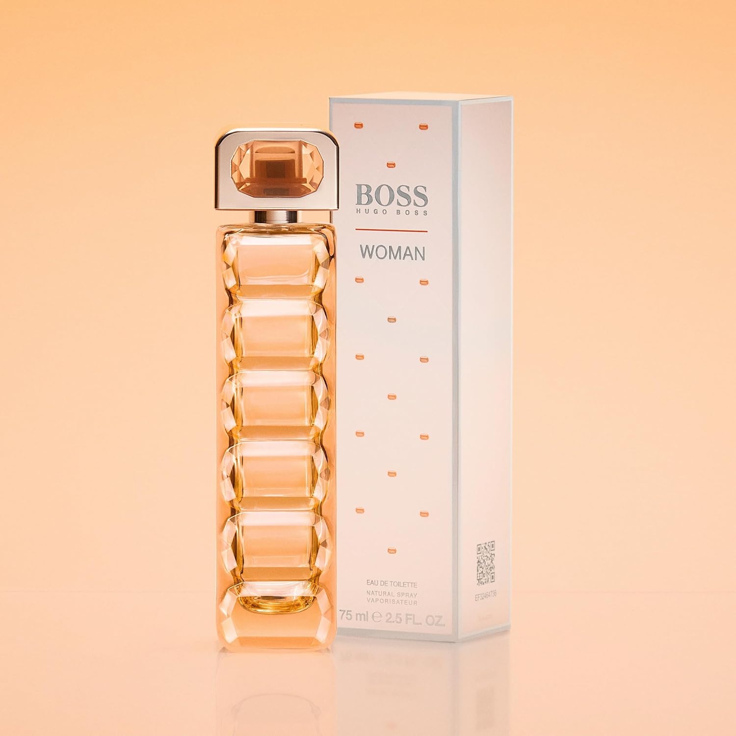 Detalle de Boss Orange Eau de Parfum da donna 50 ml: mela, bergamotto e vaniglia cremosa