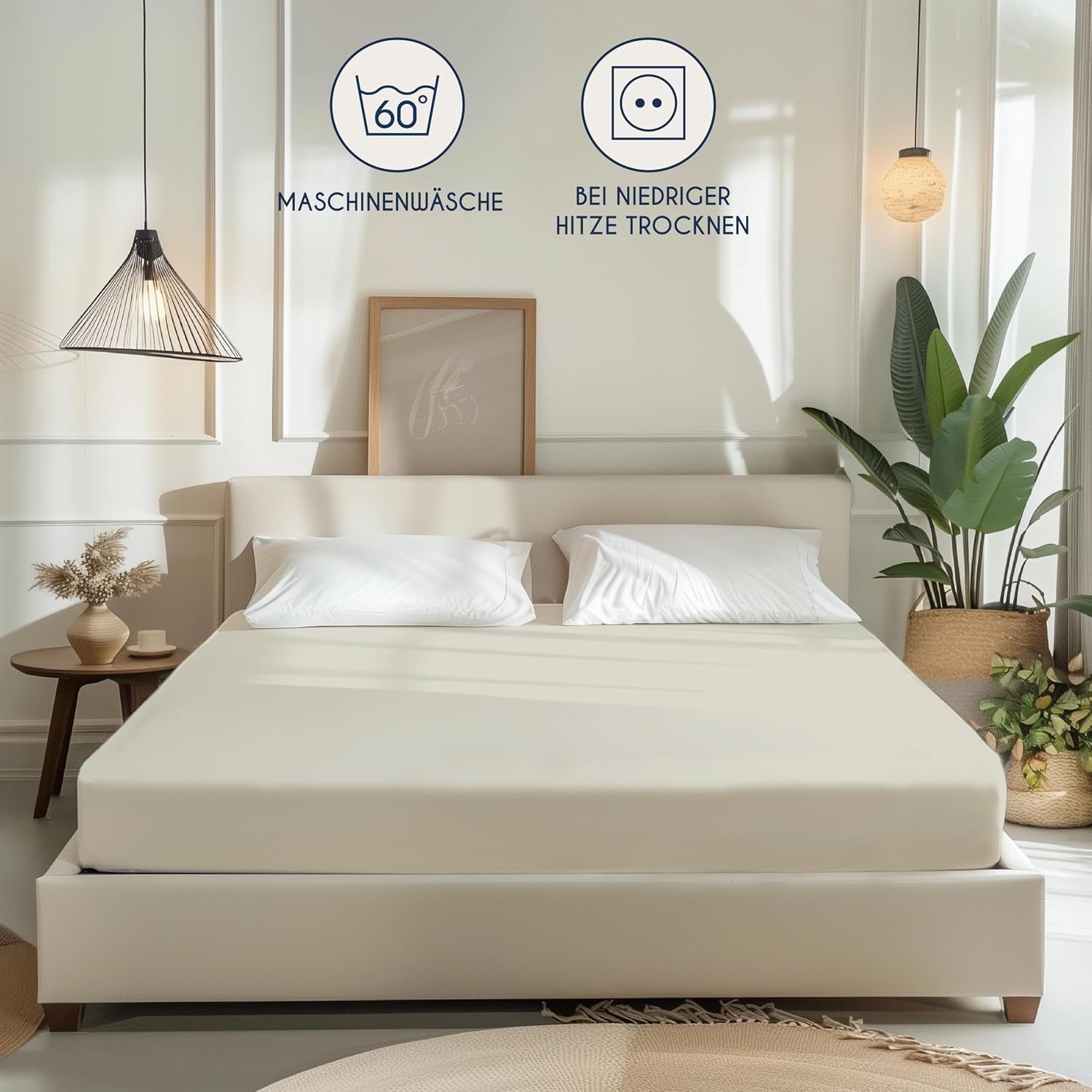 Detalle 2 de Dreamzie Spannbettlaken 90x190/200 cm Jersey
