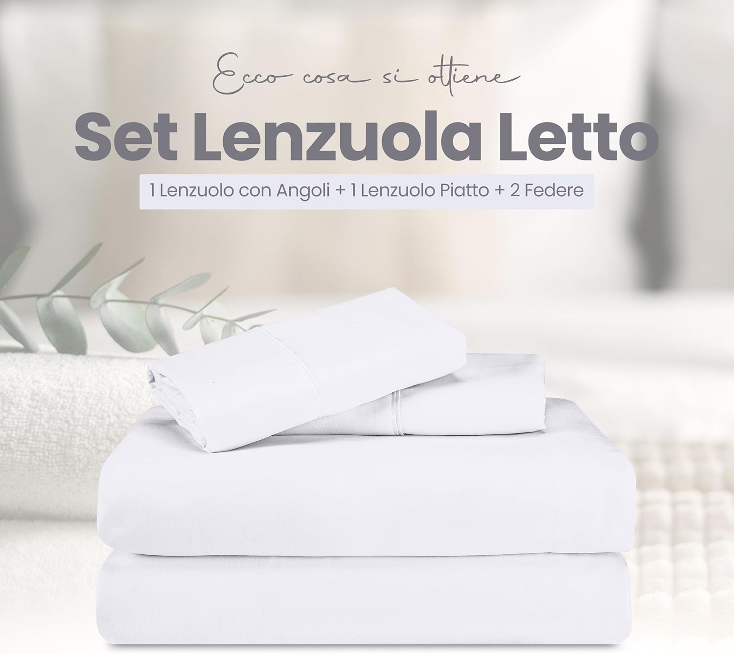 Thumbnail 2 de Utopia Bedding Set Lenzuola 180x200 cm