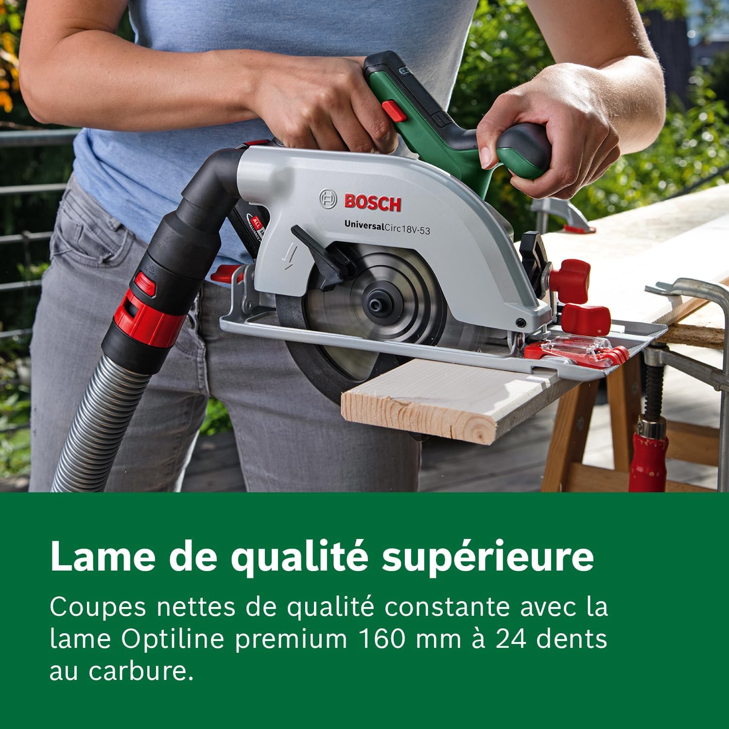 Thumbnail 2 de Bosch UniversalCirc 18V-53 scie circulaire 53 mm 🛠