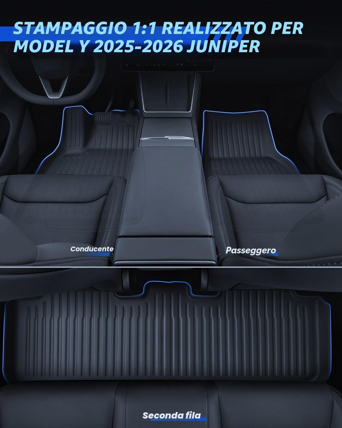 Thumbnail 1 de LANTU Tappetini 9 Pezzi Model Y 2025-26 Juniper