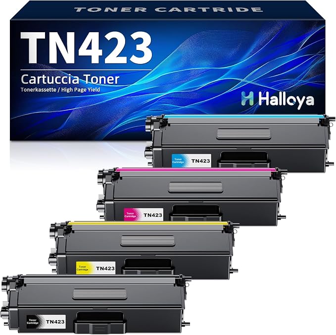 Detalle de Halloya TN423/TN421 Pack de Cartuchos de Tóner para Brother 🖨