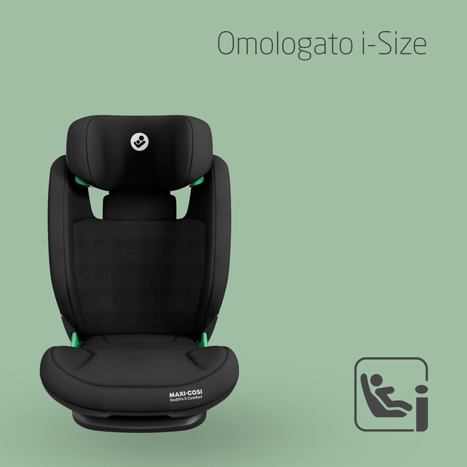 Detalle de Maxi-Cosi RodiFix S Comfort i-Size: seggiolino auto ISOFIX 3 posizioni, tessuti traspiranti
