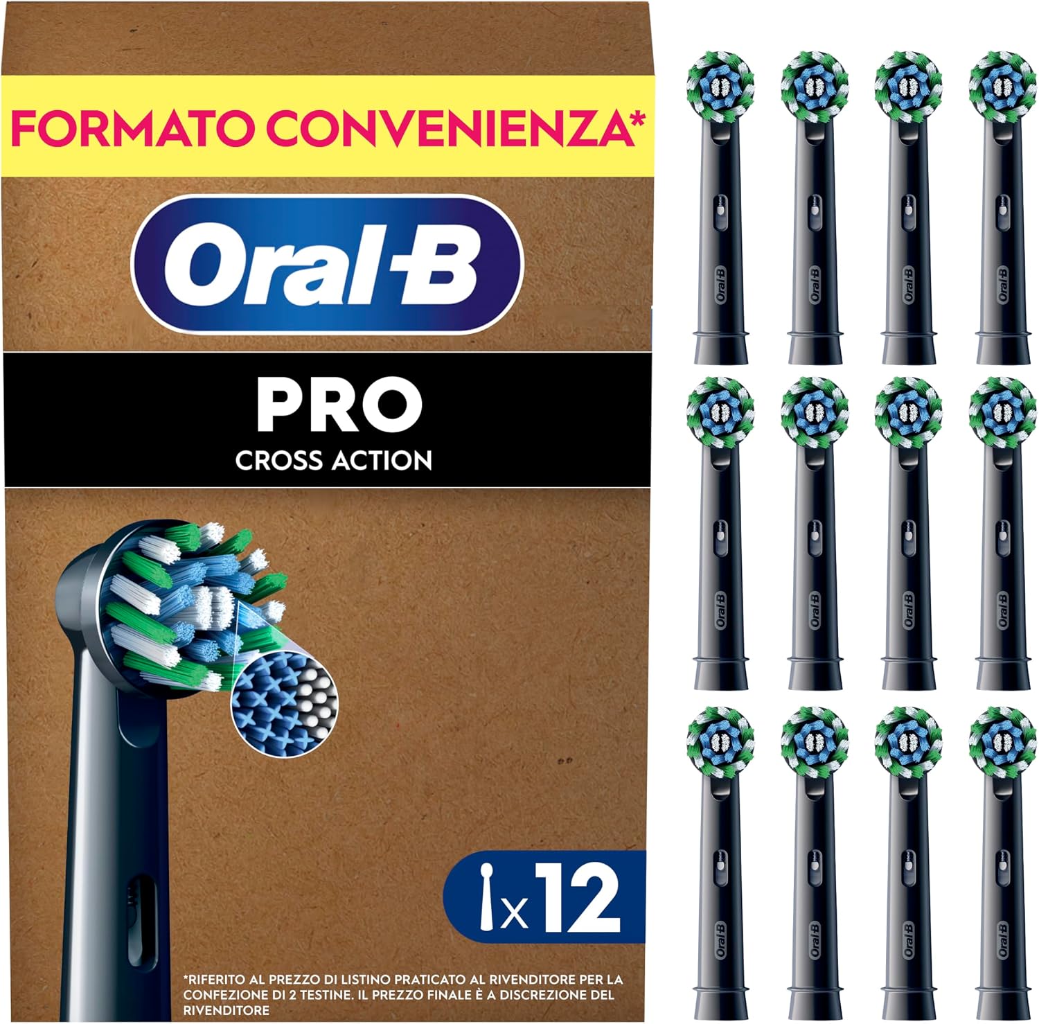 Detalle de Oral-B Pro Cross Action Black 12 testine