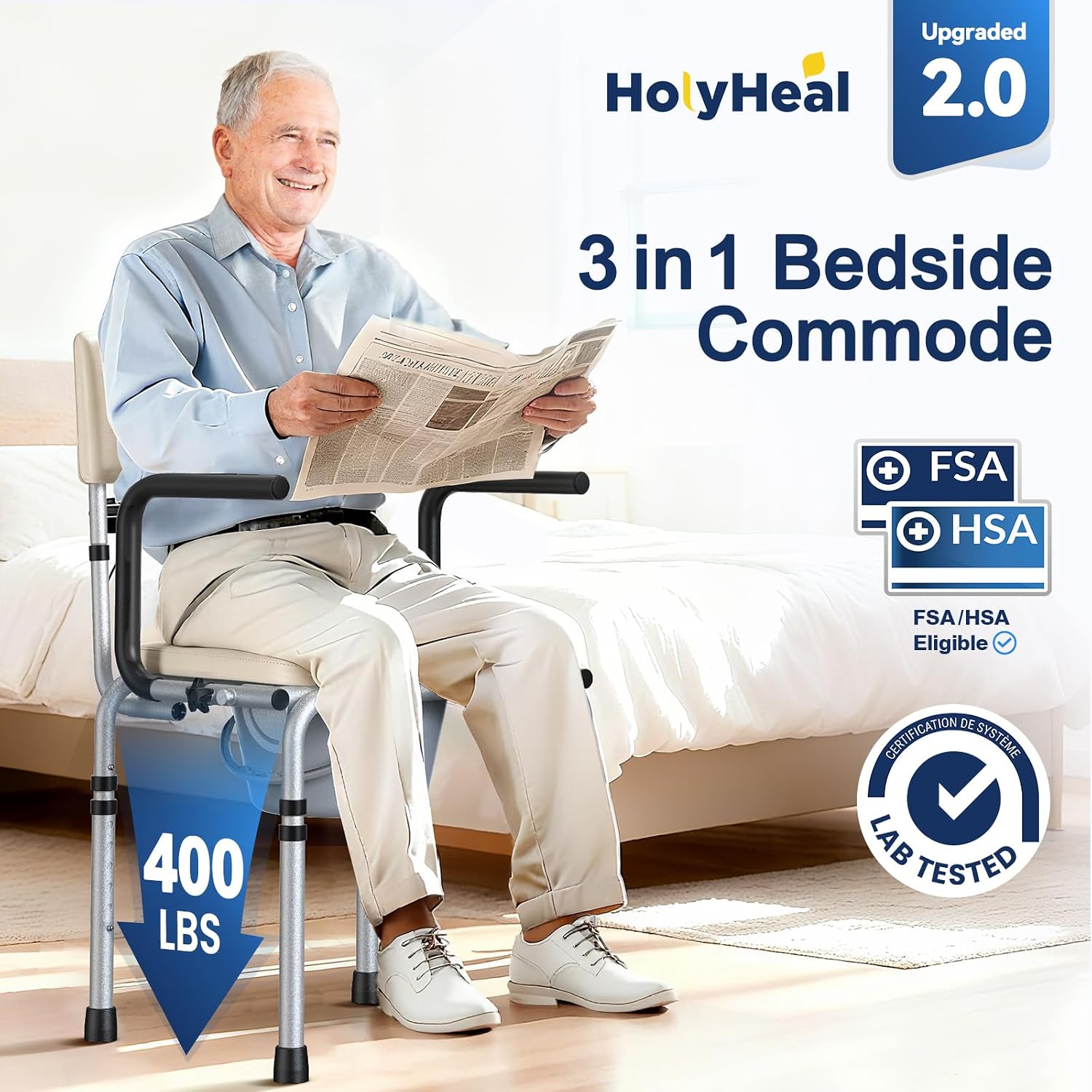 Detalle de HolyHeal Bedside Commode M77