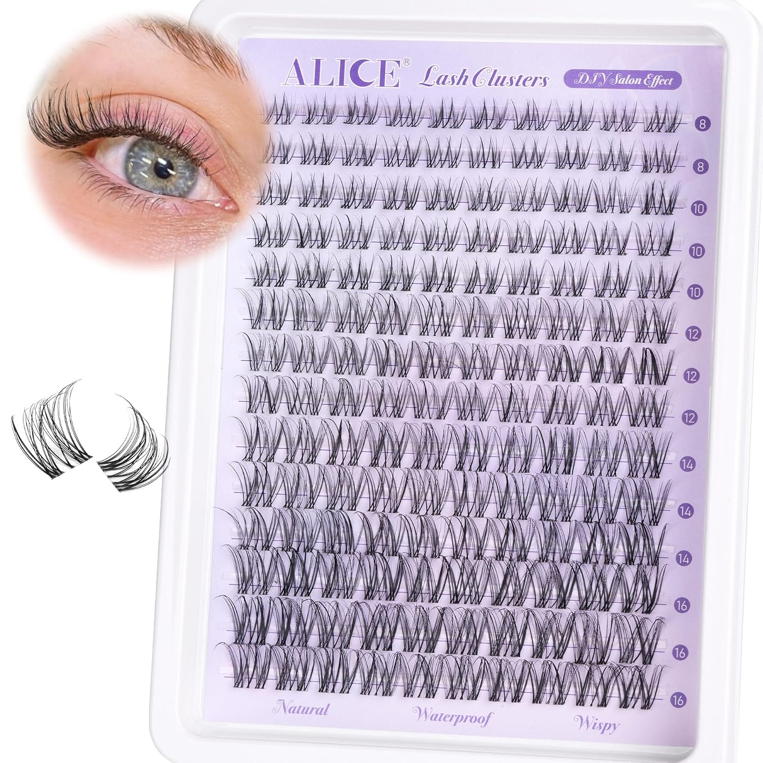Detalle de Wispy Lash Clusters 8-16mm Natural Lashes ๐