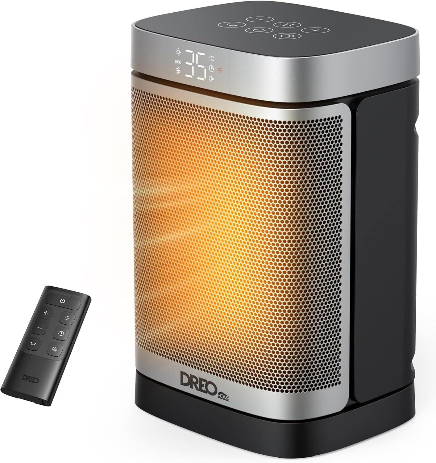Detalle de DREO DR-HSH004 PTC Ceramic Space Heater, 1500W with Thermostat and Oscillation