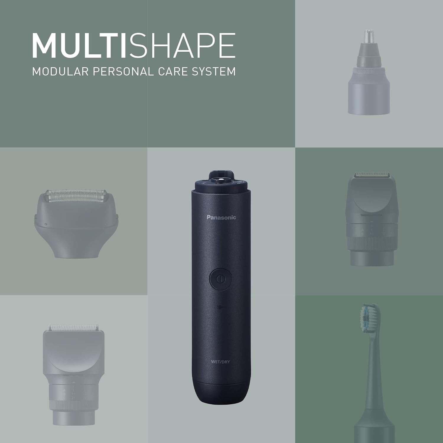 Thumbnail 1 de Panasonic MULTISHAPE ER-CBL1, unità principale modulare con batteria agli ioni di litio e sistema MULTISHAPE