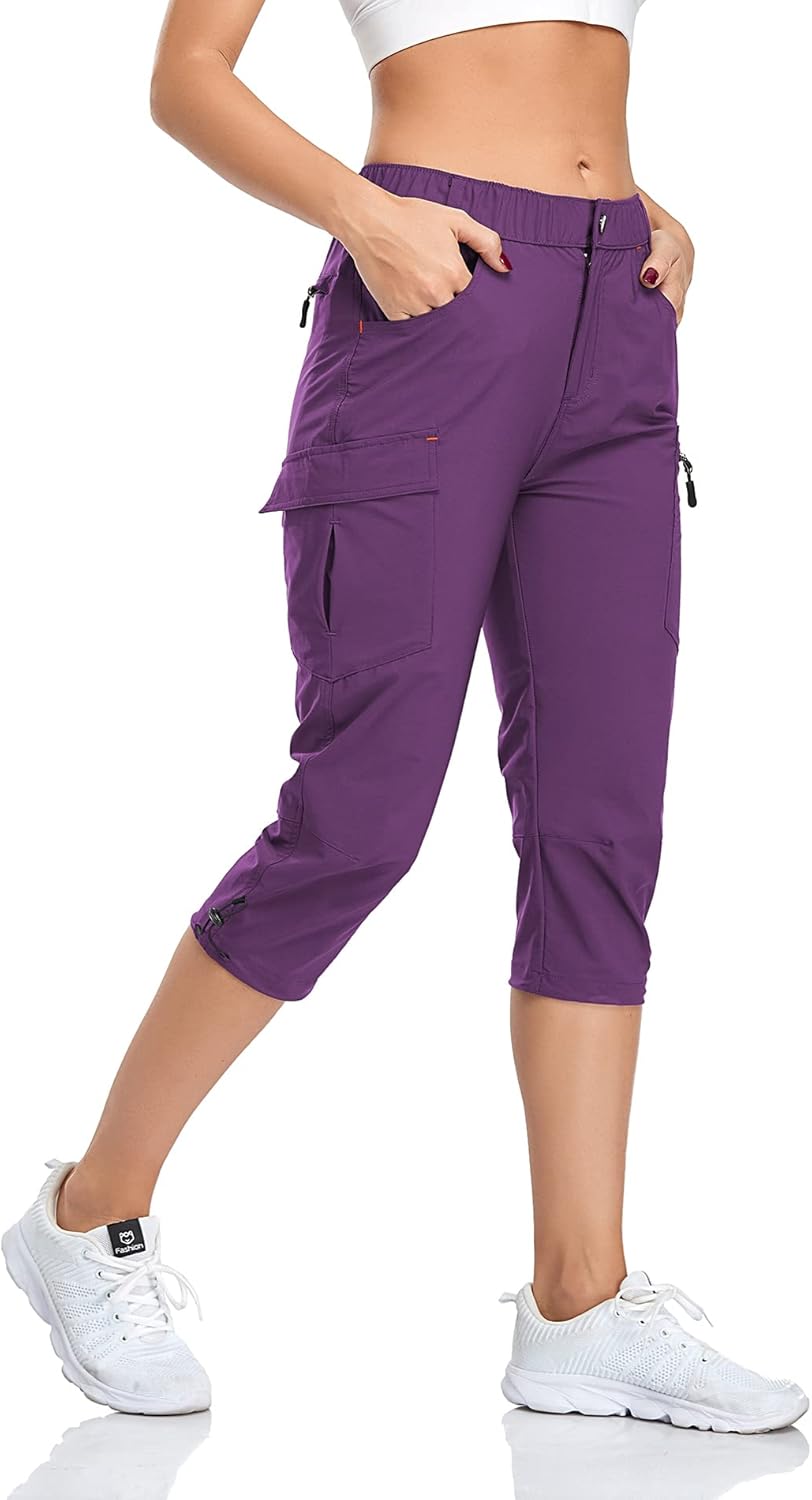 Thumbnail 5 de GymBrave Wanderhose Damen 3/4 Trekkinghose Stretch – UPF 50, Reißverschlusstaschen, schnell trocknend