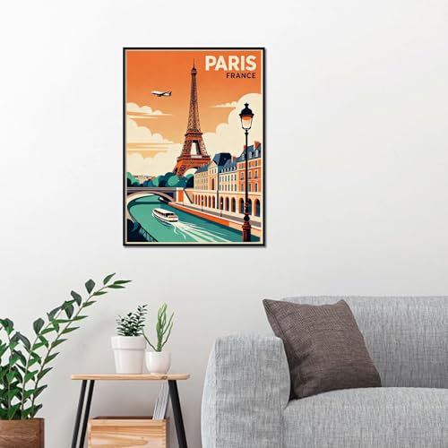 Thumbnail 5 de JICFDAO 5D Diamond Painting Paris 30x40cm – Tour Eiffel, kit complet pour débutants
