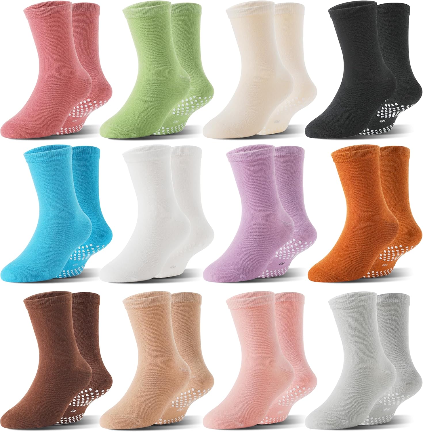 Thumbnail 6 de Welwoos 12 Paar Stoppersocken für Kinder – Anti-Rutsch-Baumwollsocken mit Halt