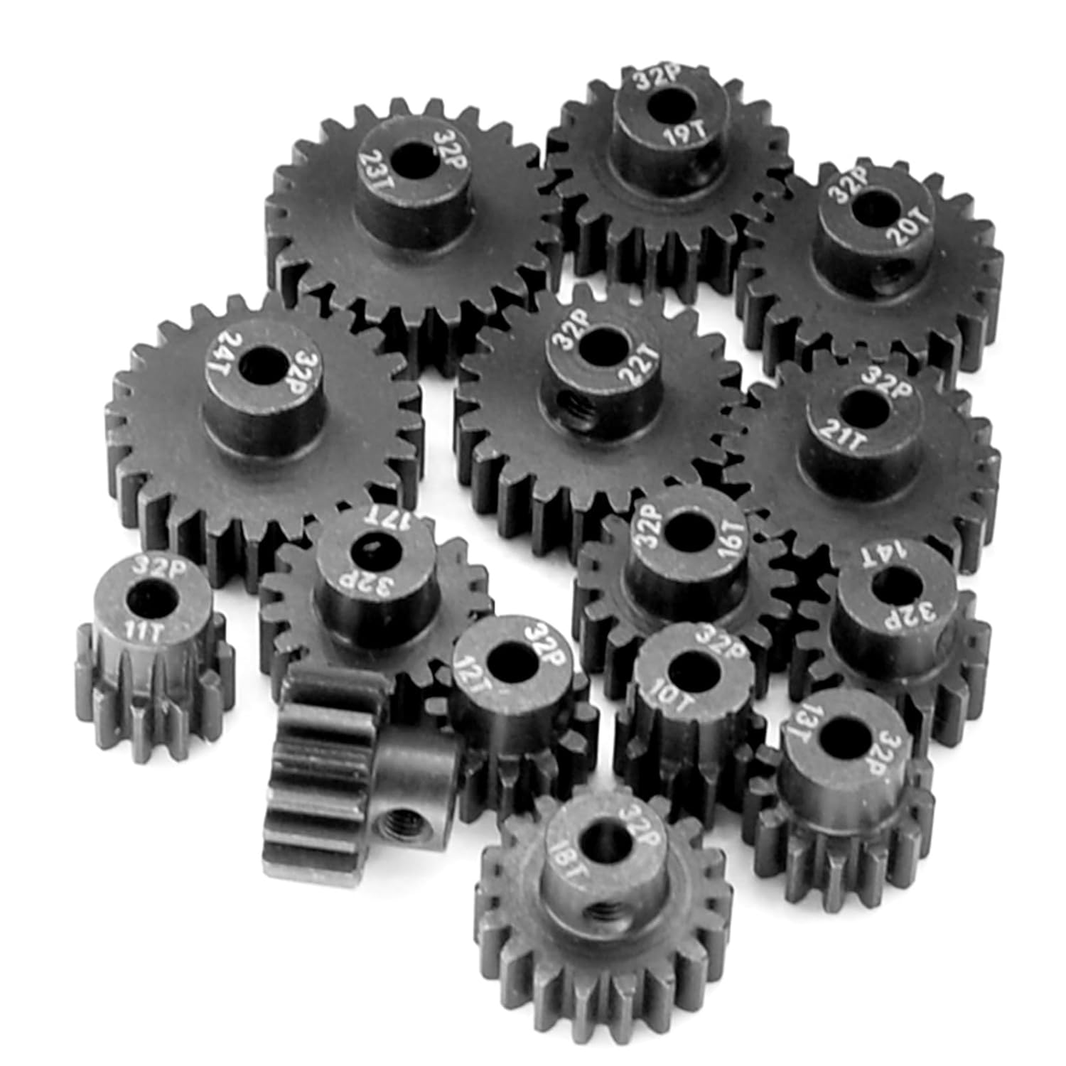Thumbnail 2 de RcThjia 32P Hardened Metal Pinion Gear Set (20T–24T, 1/8in bore 3.175mm)