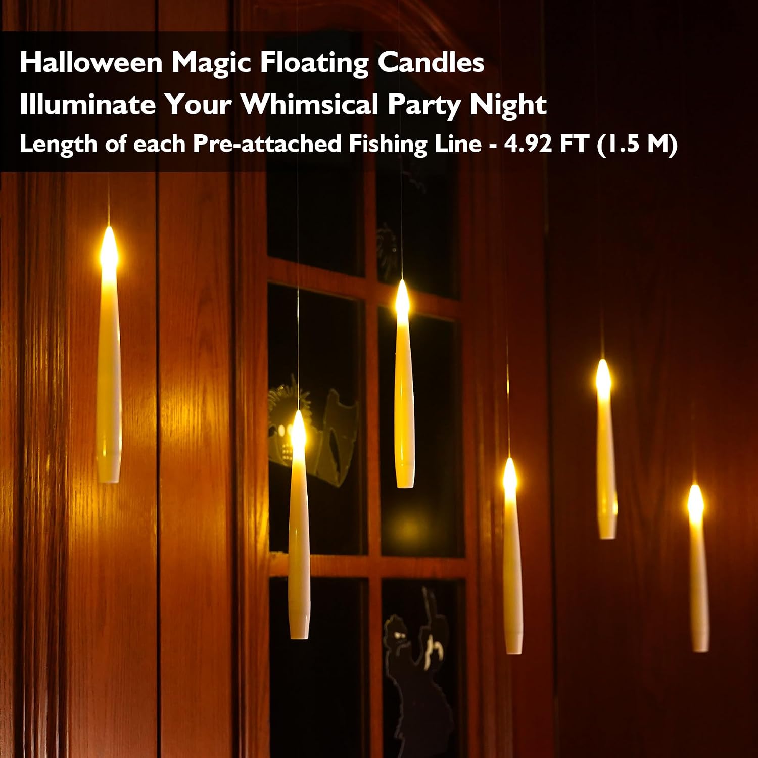 Thumbnail 1 de Rhytsing TS2063-T12 Floating LED Candles, 12-Pack with Wand Remote and Timer