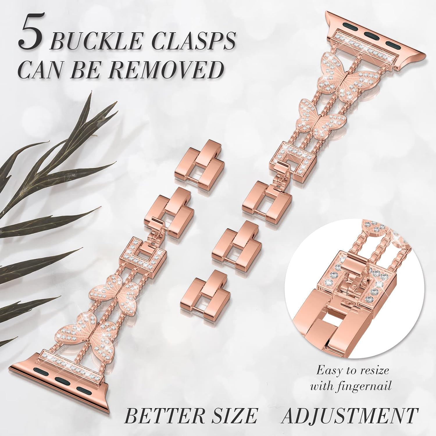 Detalle de Musk-MSKR Metal Diamond Starlight Band 41mm