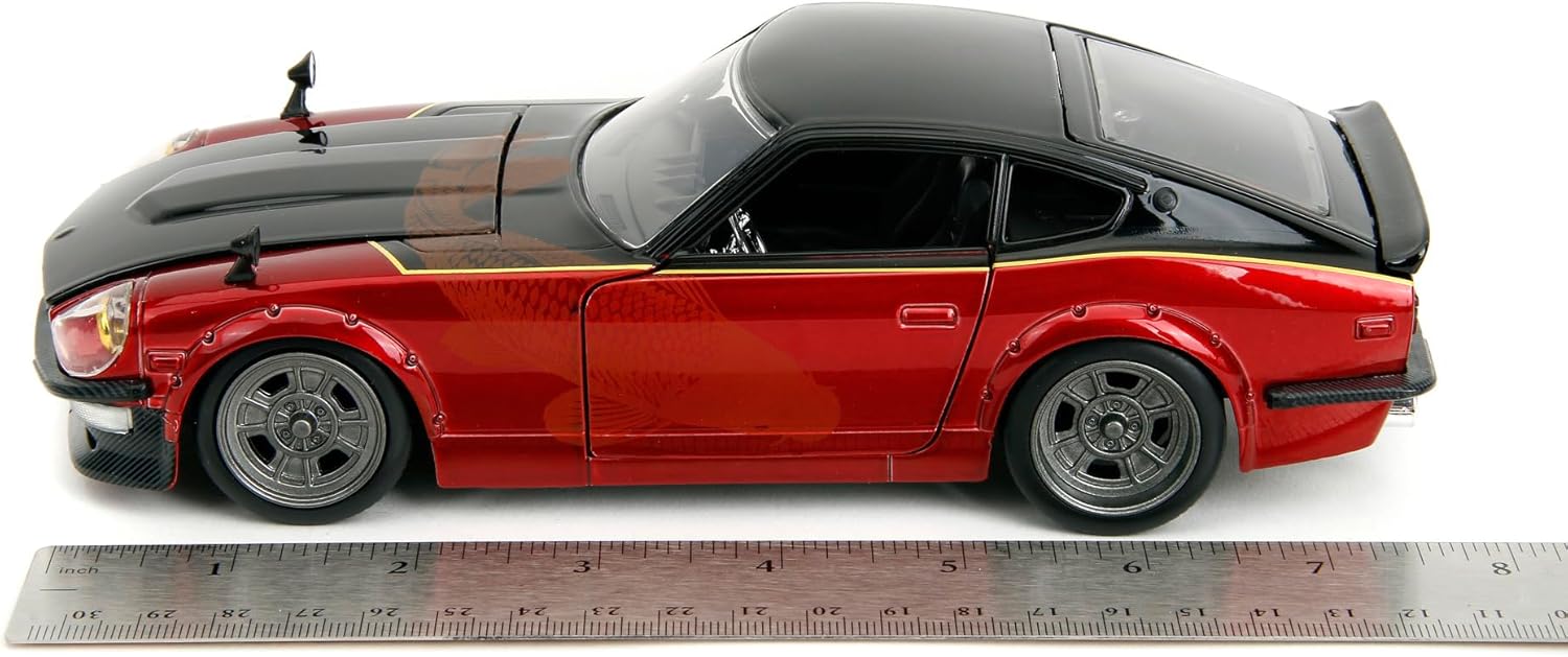 Detalle 2 de Jada Toys Fast and Furious Modellauto 1972 Datsun 240Z (rot) – Maßstab 1:24, Filmauto aus Fast X
