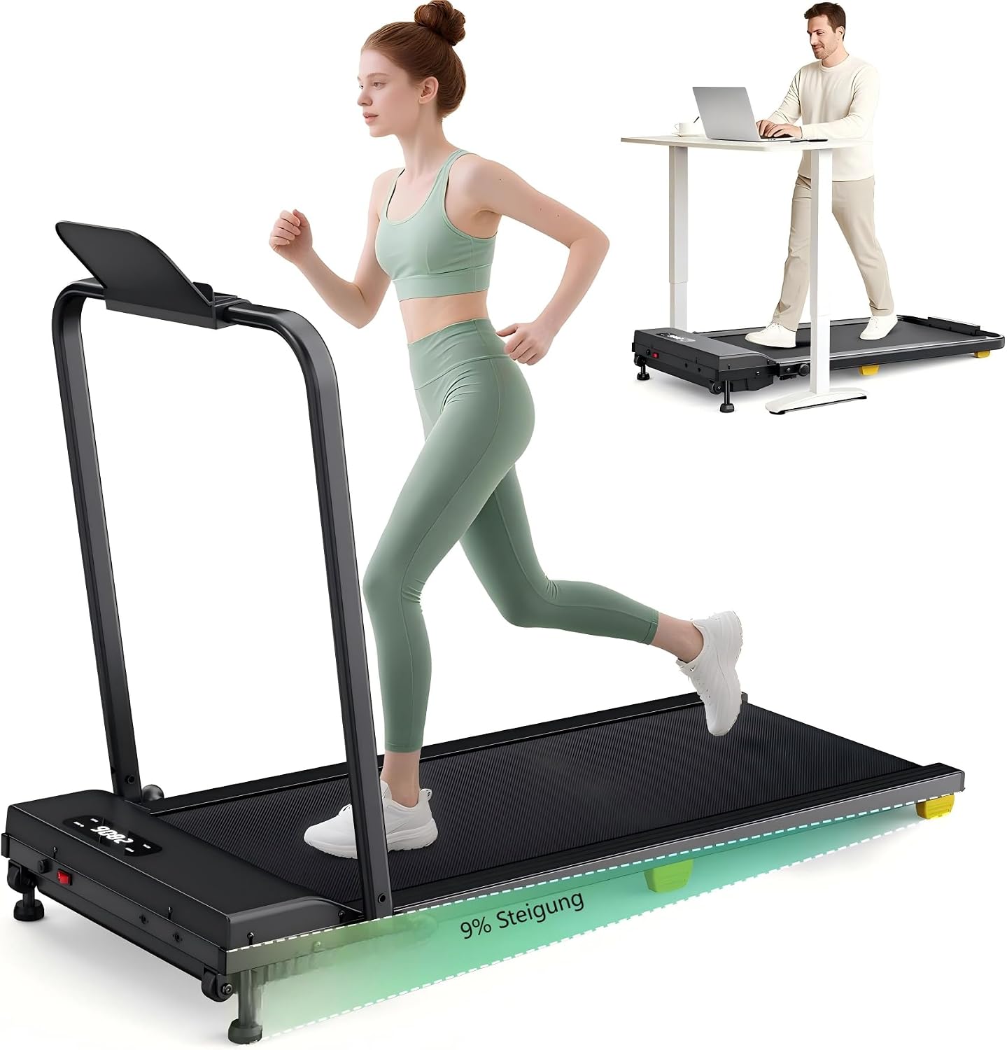 Detalle de UREVO Walking Pad 9% Steigung