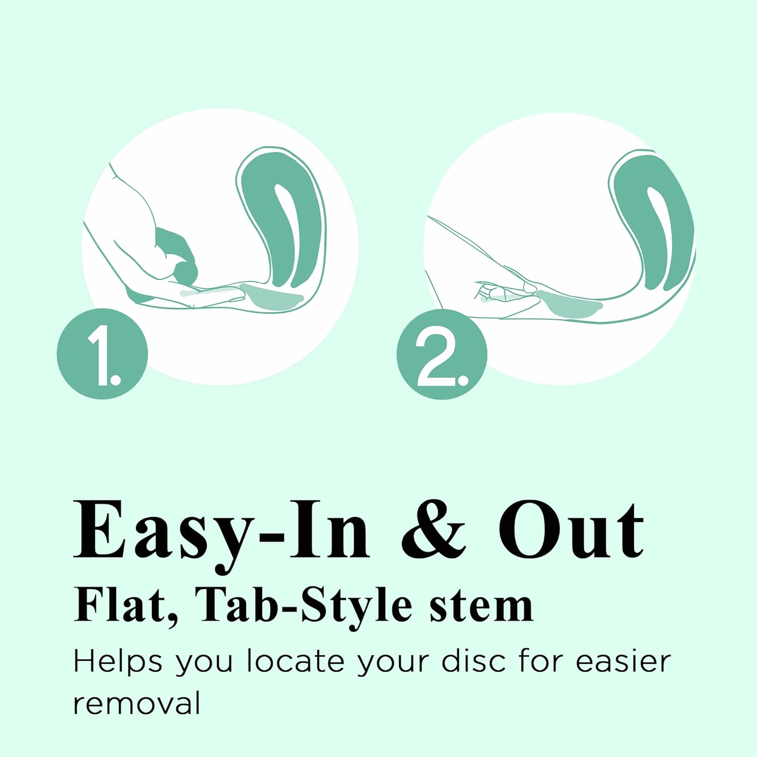 Thumbnail 1 de SHORDY Reusable Menstrual Disc (Small) with Storage Bag in Medical-Grade Silicone (Green)