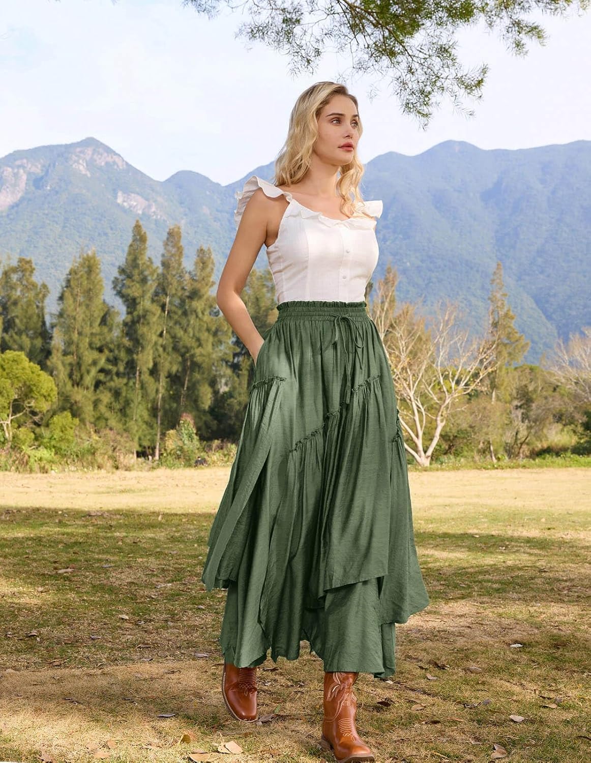 Detalle de SCARLRT Women's Maxi Skirt
