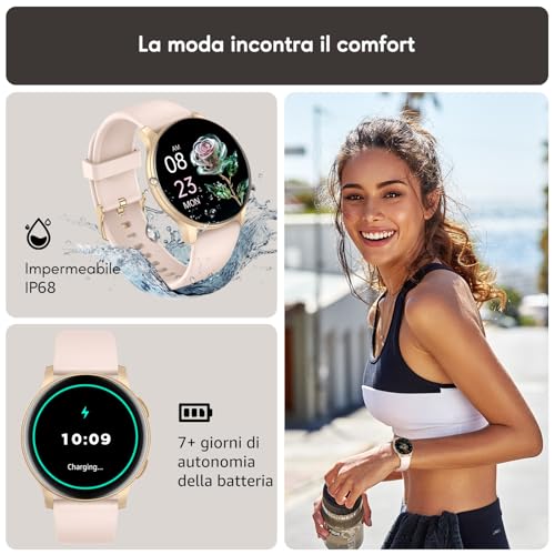 Thumbnail 5 de AcclaFit Smartwatch Uomo Donna con Chiamate Bluetooth e Schermo 1,38" – 147+ Modalità Sportive, IP68, SpO2 e Sonno