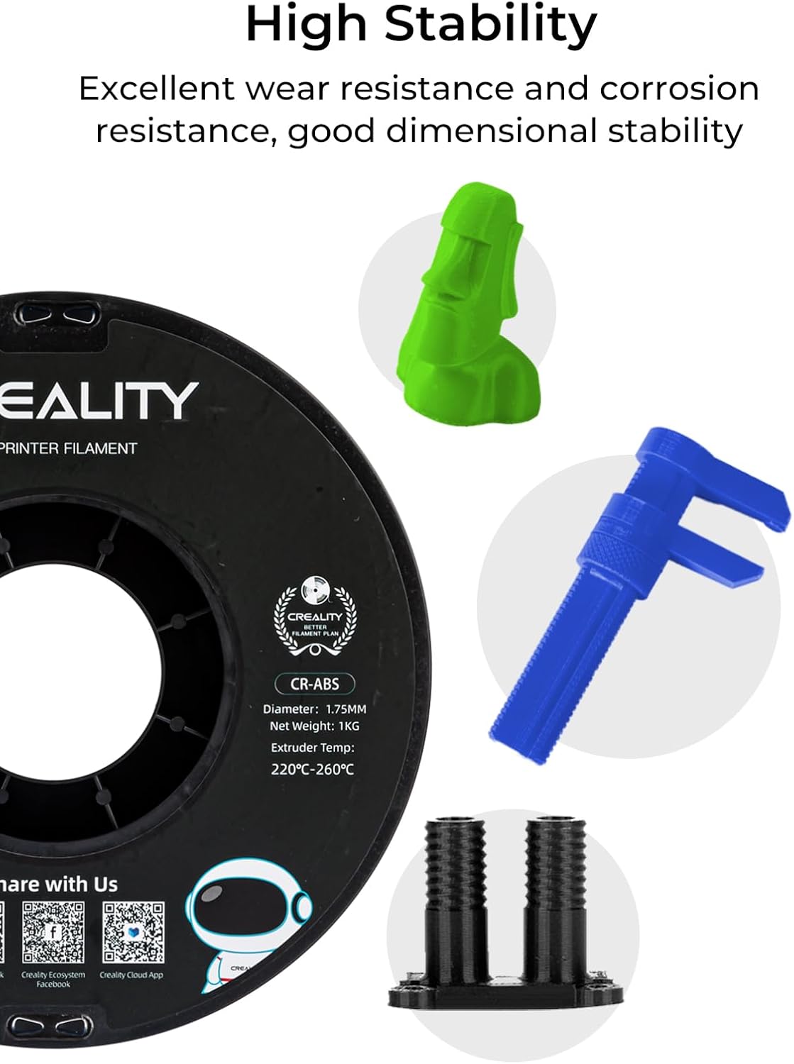 Thumbnail 5 de Creality ABS Filament 1.75mm 4 kg 4-pack ๐จ