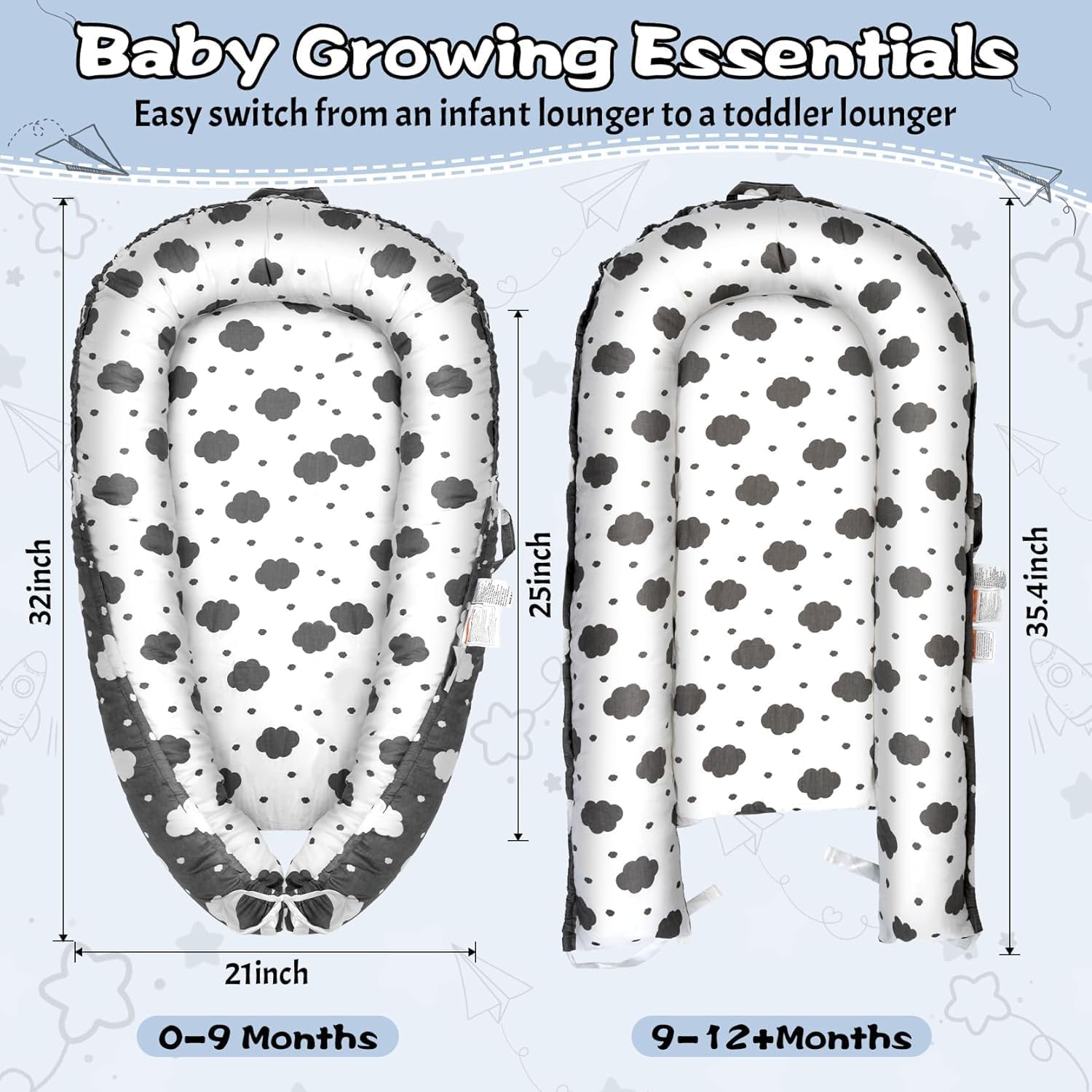 Thumbnail 2 de Baby Nest Pod Newborn Lounger 0–24 months