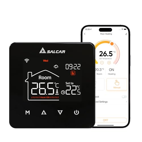 Detalle de SALCAR V4W.716 Termostato WiFi programable 230 V