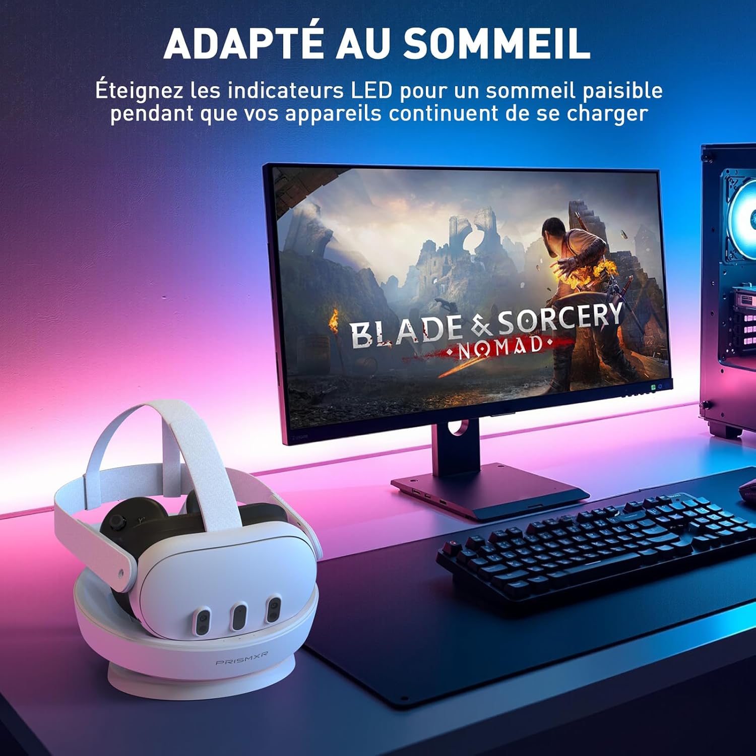 Thumbnail 6 de PRISMXR Station de Charge Carina D1 pour Meta Quest 3 et contrôleurs