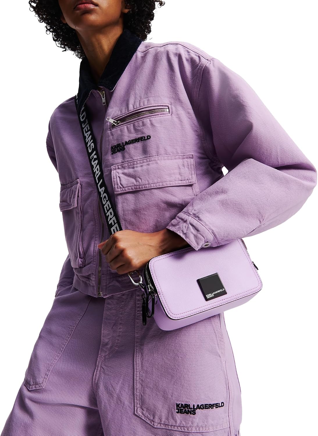 Thumbnail 1 de Karl Lagerfeld Jeans Damen Box Logo Camera Bag – Kompakte PU-Umhängetasche