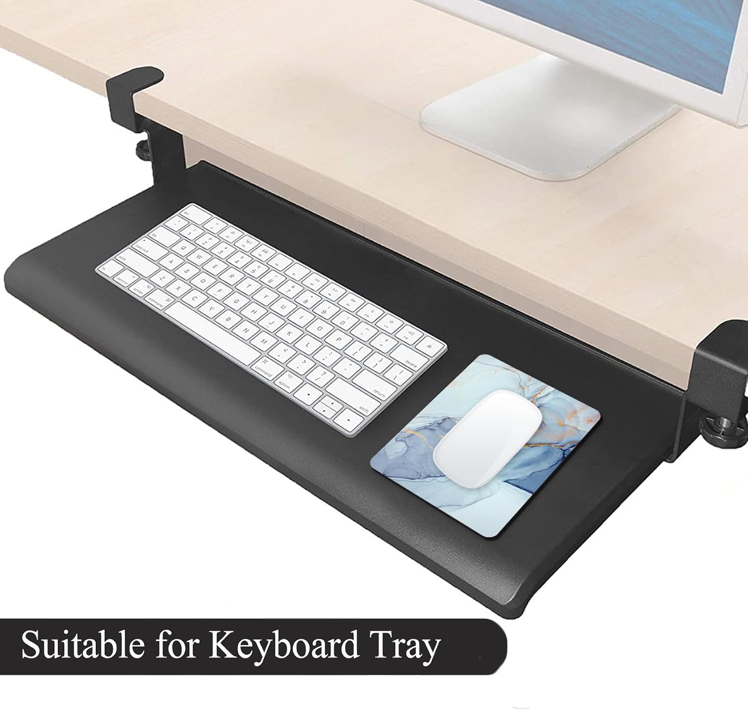 Thumbnail 6 de COUKASO Mini Mouse Pad, 6 x 8-Inch Marble Blue, Non-Slip Rubber Base
