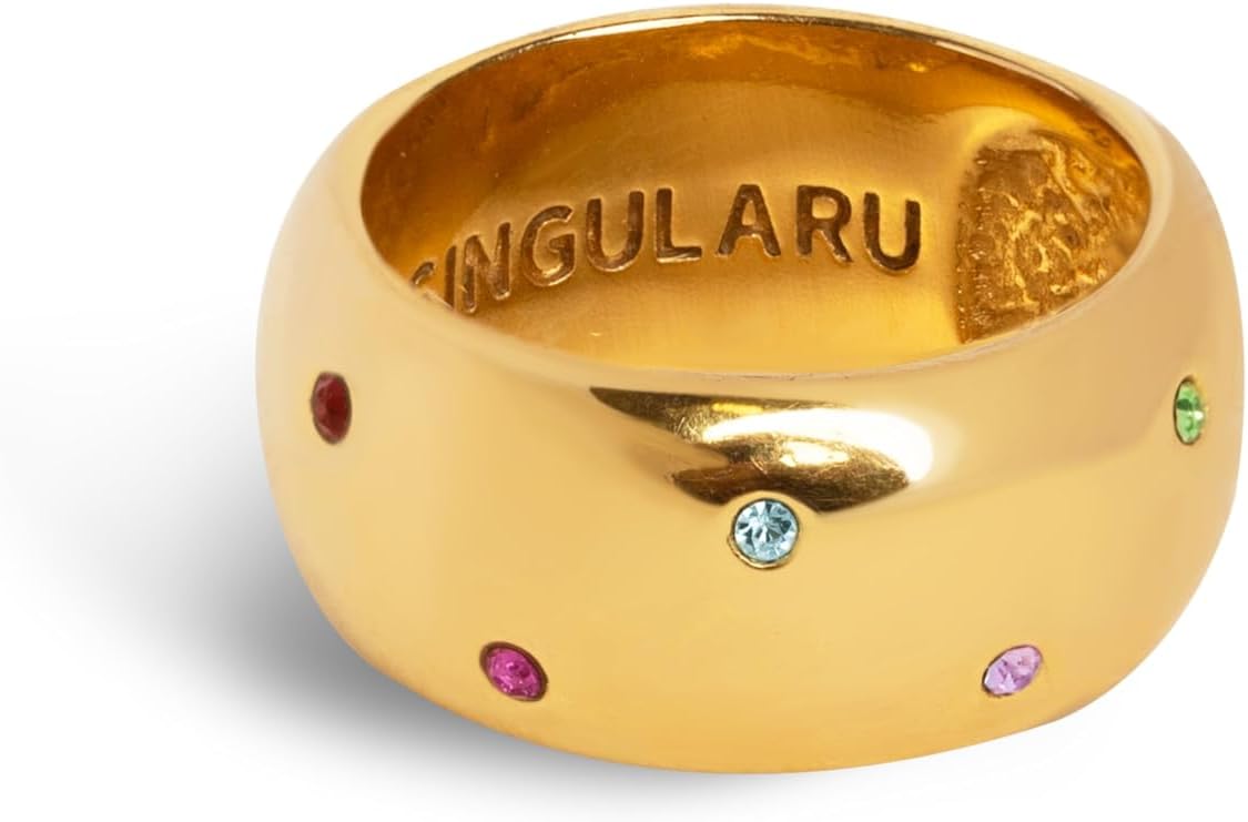 Detalle de SINGULARU Anello Curve Rainbow Misura 12 💍