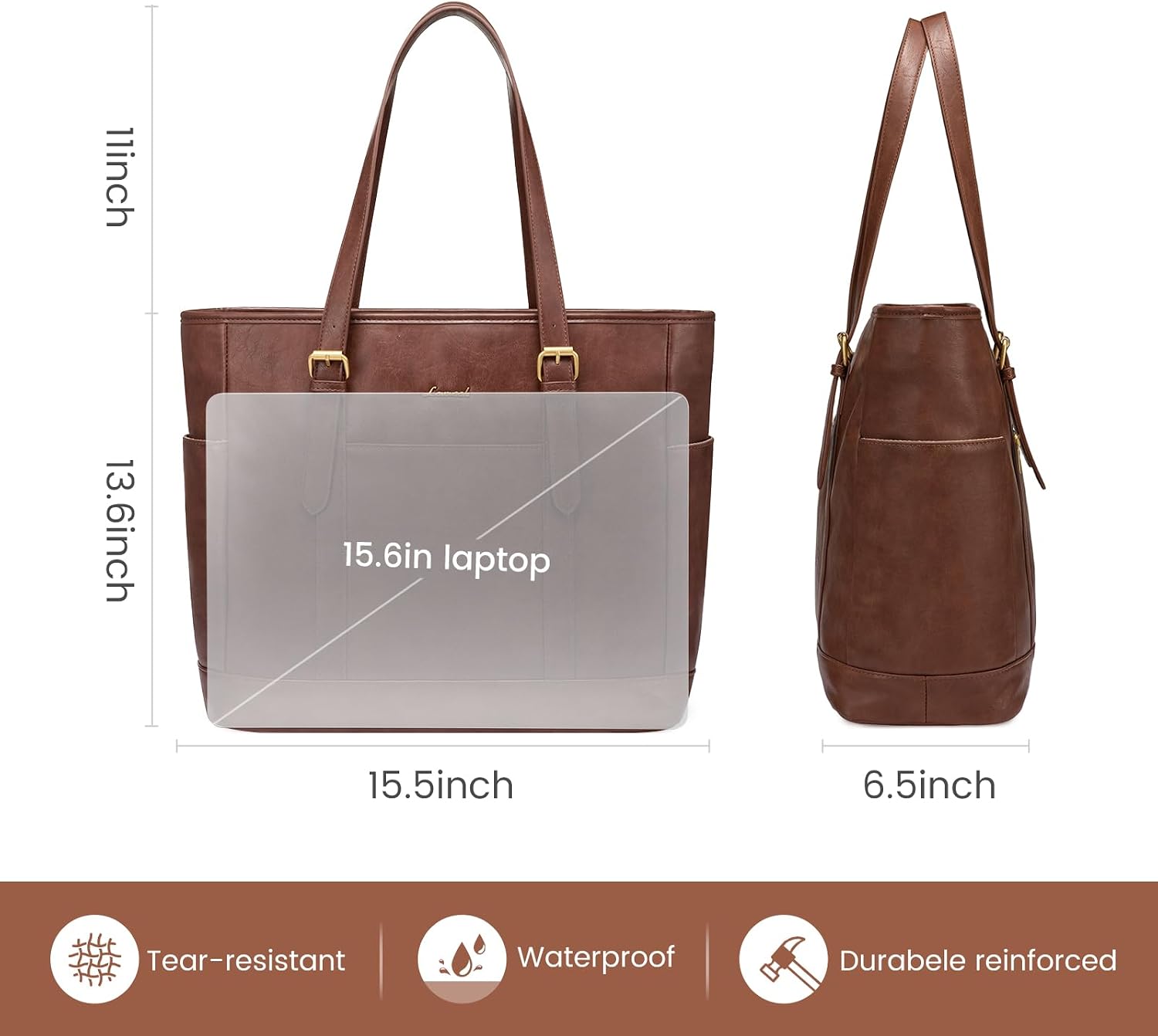 Detalle 1 de LOVEVOOK Laptop Tote Bag, 15.6-Inch