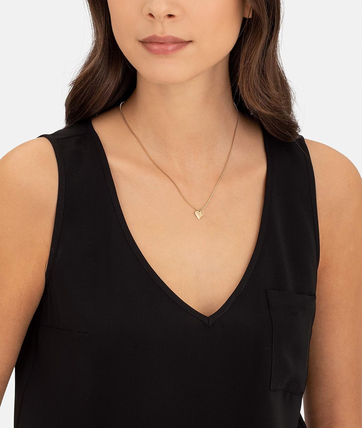 Detalle de LIEBESKIND BERLIN Herz-Schmuck: Edelstahlkette, Armband und Ohrringe mit Herzanhänger