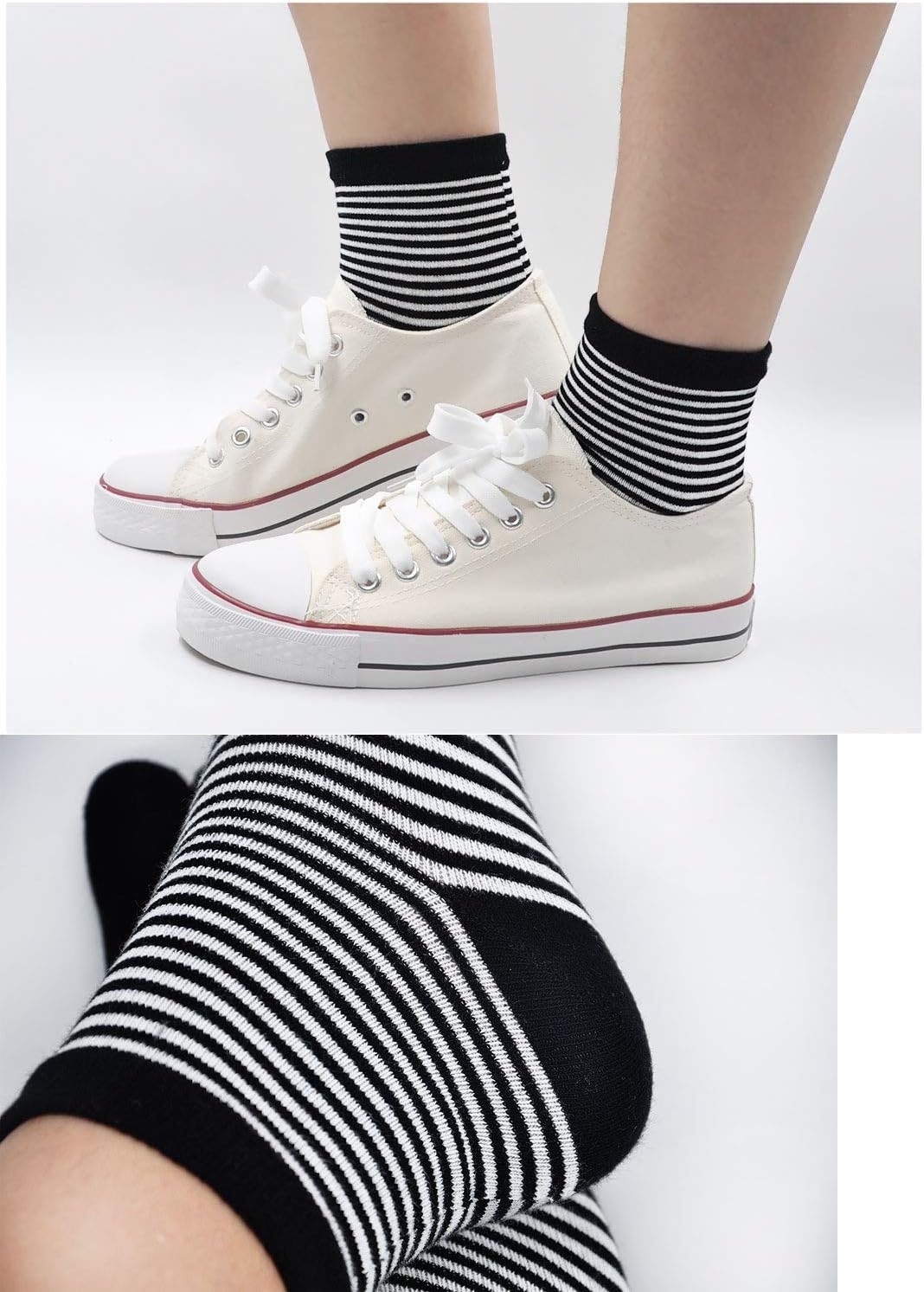 Detalle de LOFIR Calzini Divertenti con Dita Separate per Donna – 5 paia, Taglia 35-41