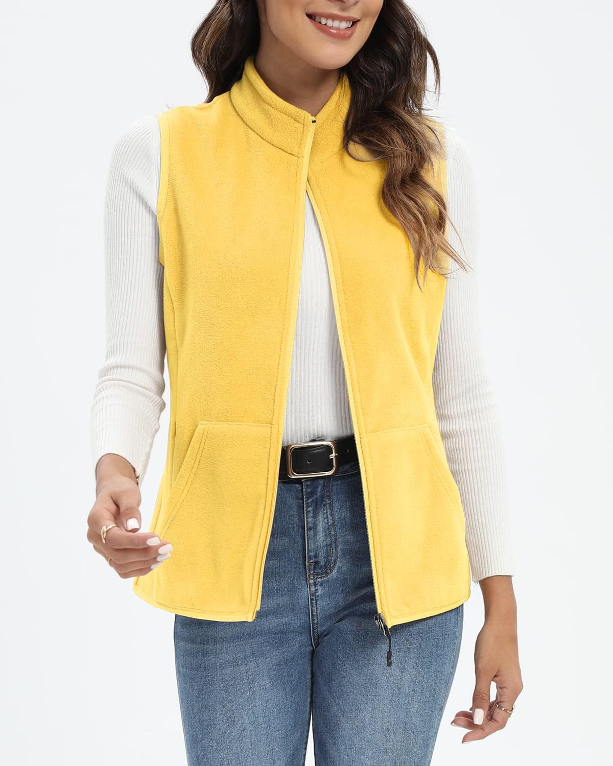 Detalle de Xeoxarel Women's Fleece Vest, 6 Pockets, Sizes XS-XXL