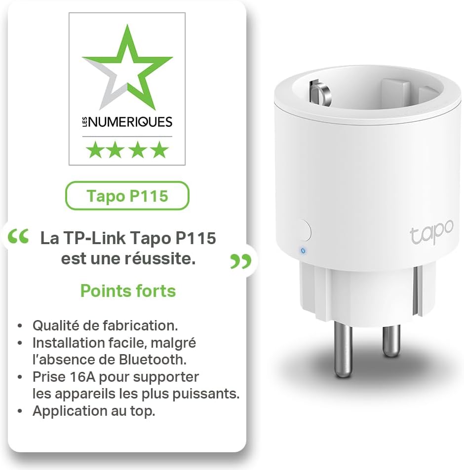 Thumbnail 1 de Tapo P115 Prise connectée 16A pour chauffage