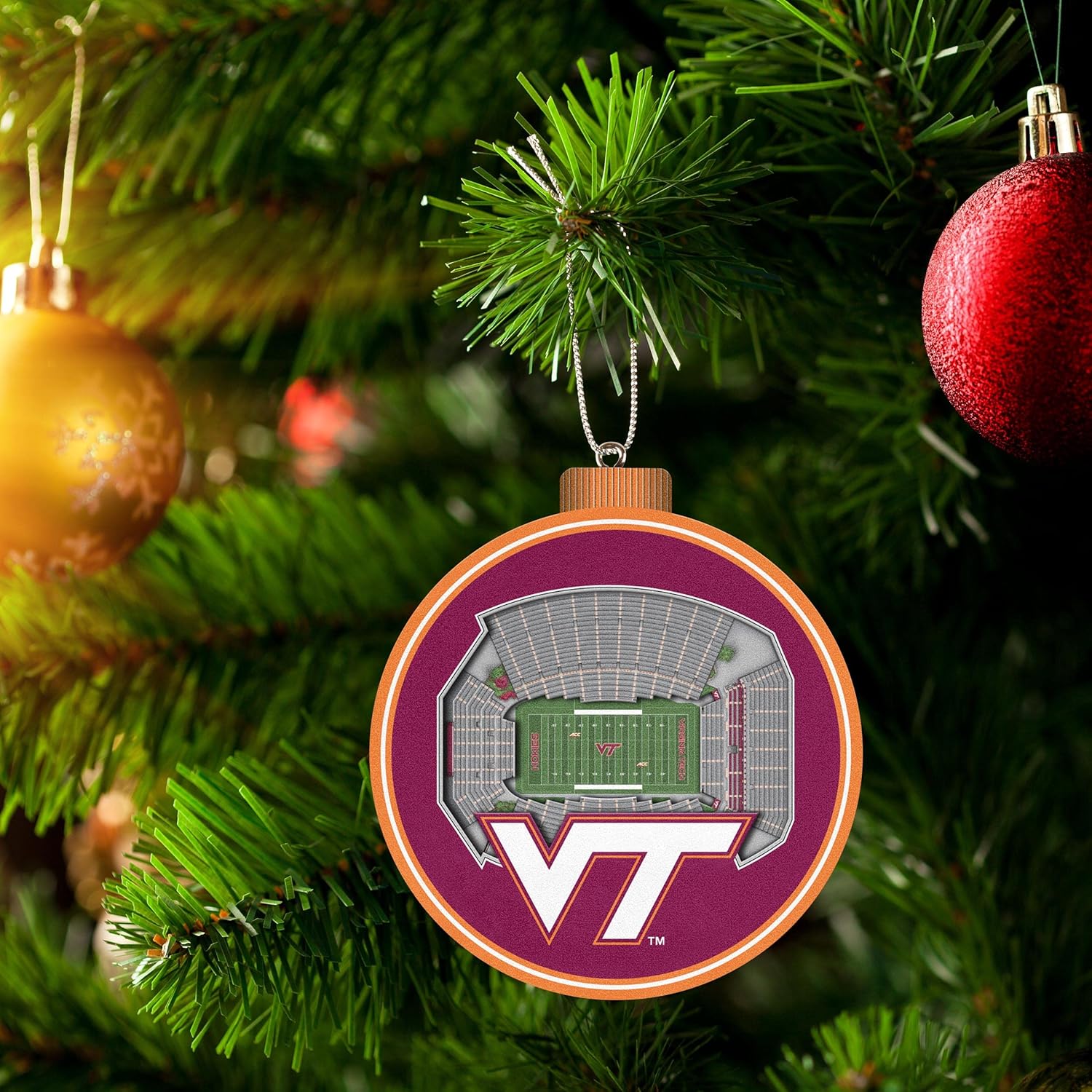 Thumbnail 3 de YouTheFan NCAA 3D StadiumView Ornament (3” Diameter) — Stadium Replica Holiday Gift